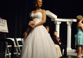 One of the many gowns modeled at the Style show.
