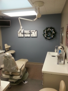 Patient operatory with massage chair and flat screen tv for patient comfort! Patient operatory with massage chair and flat screen tv for patient comfort!