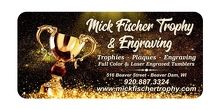Mick Fischer Trophy & Engraving Shop Logo Mick Fischer Trophy & Engraving Shop Logo
