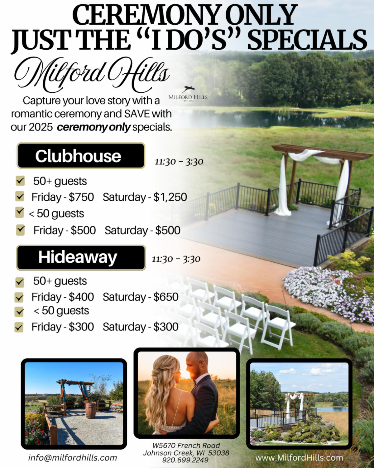 Milford Hills Wedding Special