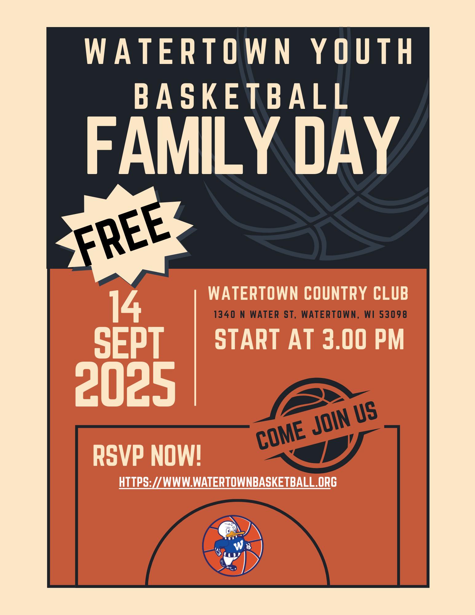 Watertown Youth Basketball Family Day