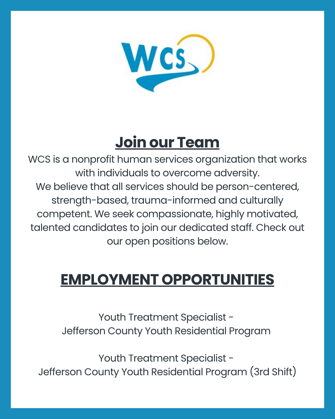 Hiring Fair Wisconsin Community Services
