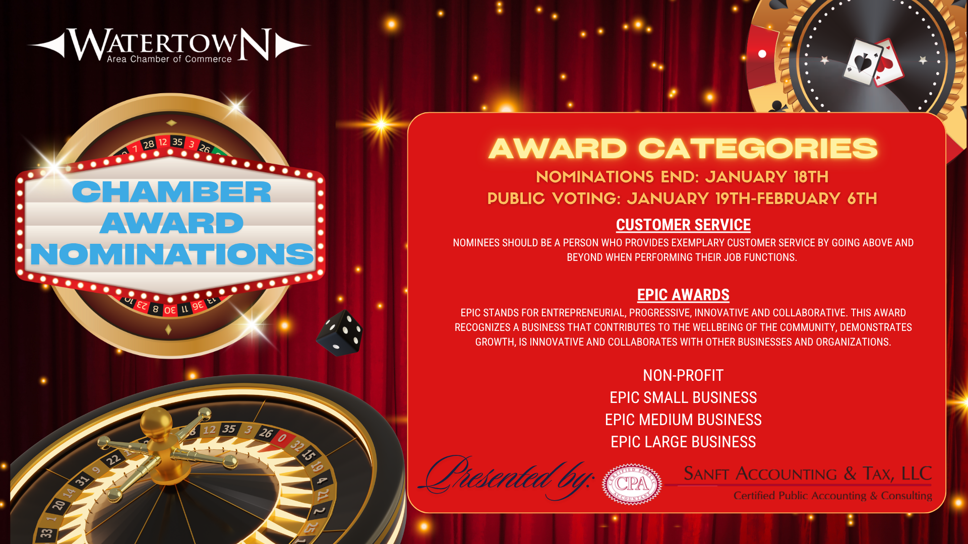 Annual Celebration Award Catergoies