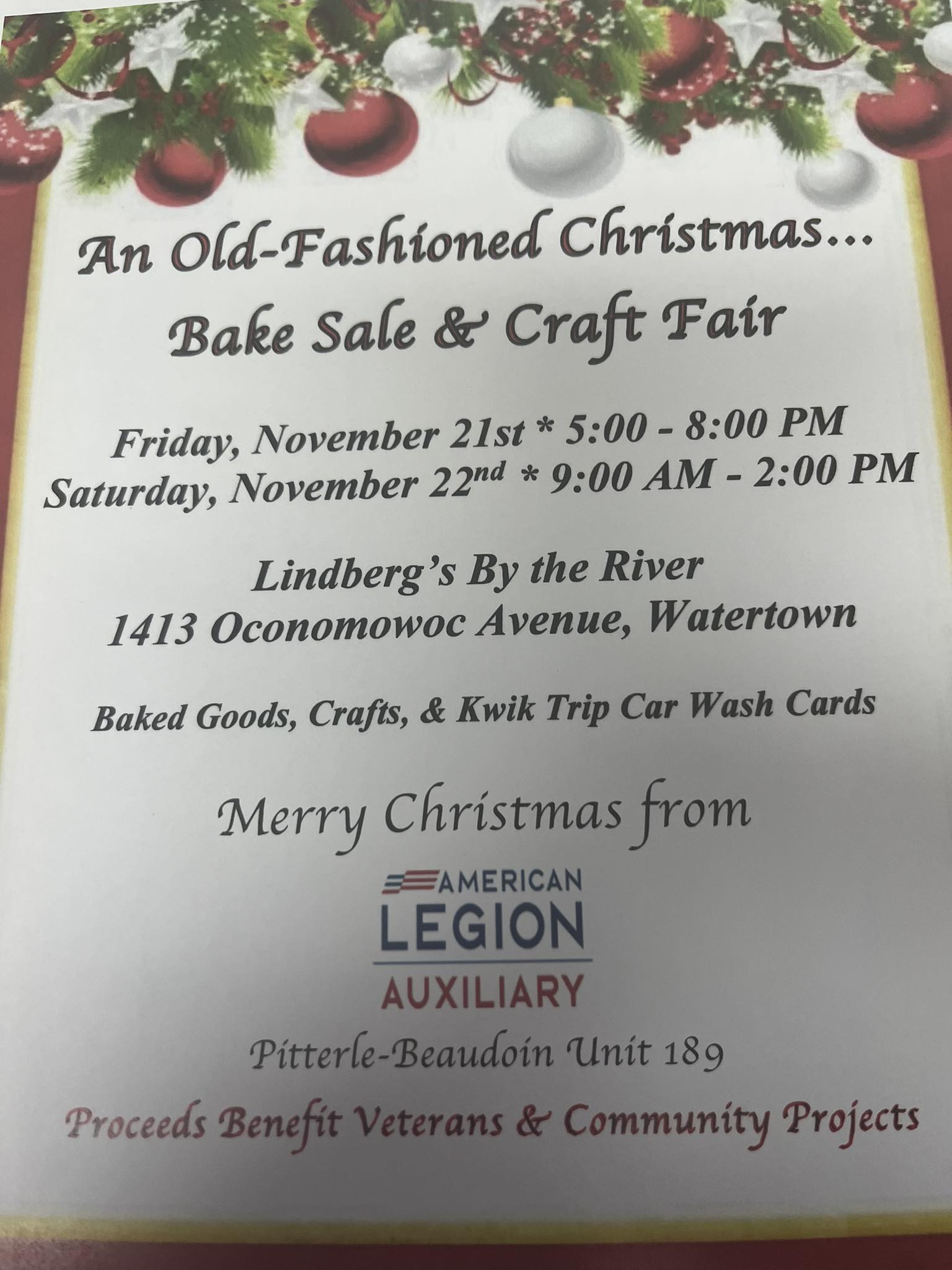 Bake Sale and Craft Fair
