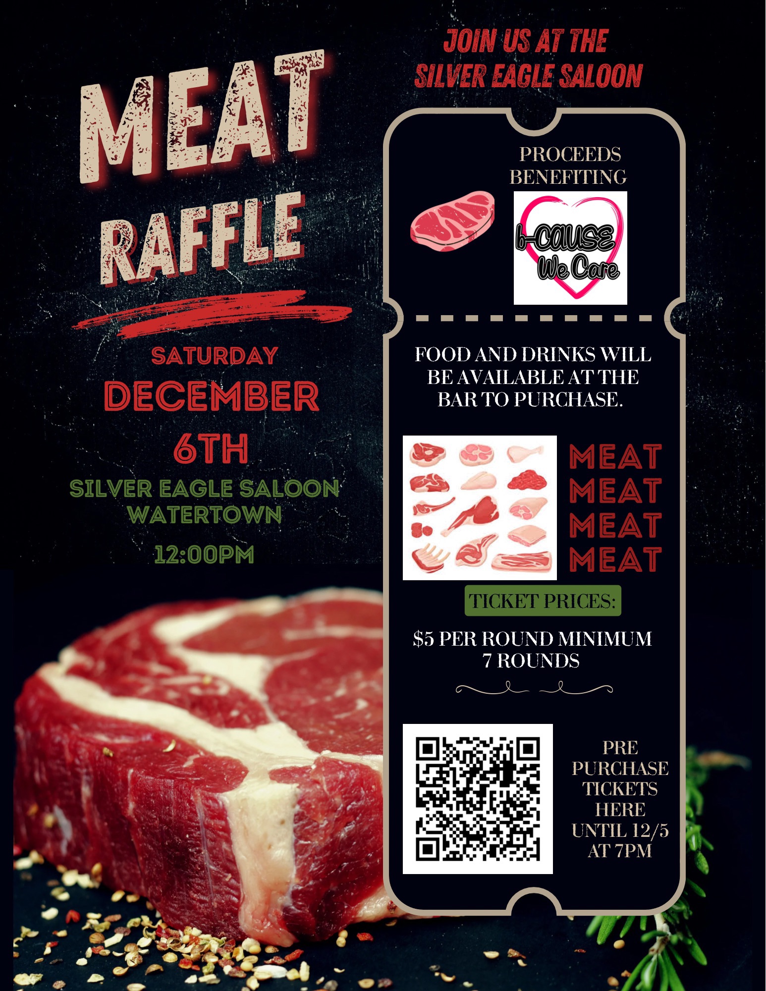 B-Cause We Care Meat Raffle