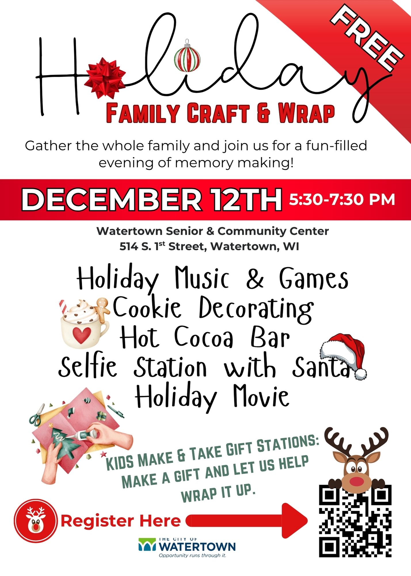 Holiday Family Craft & Wrap