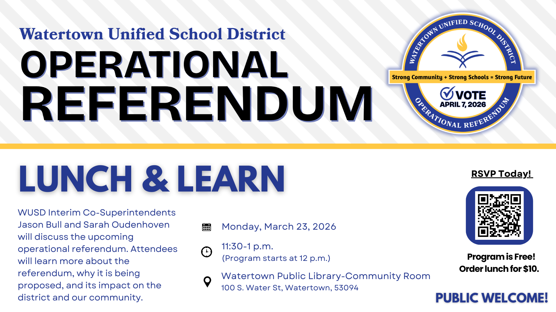 Lunch & Learn: Operational Referendum