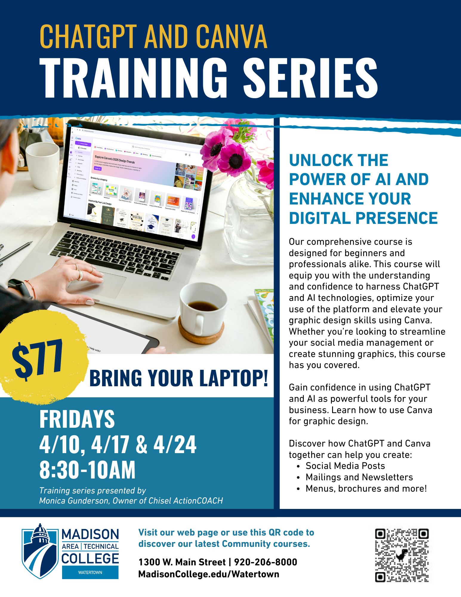 Chatgpt and Canva Training Series