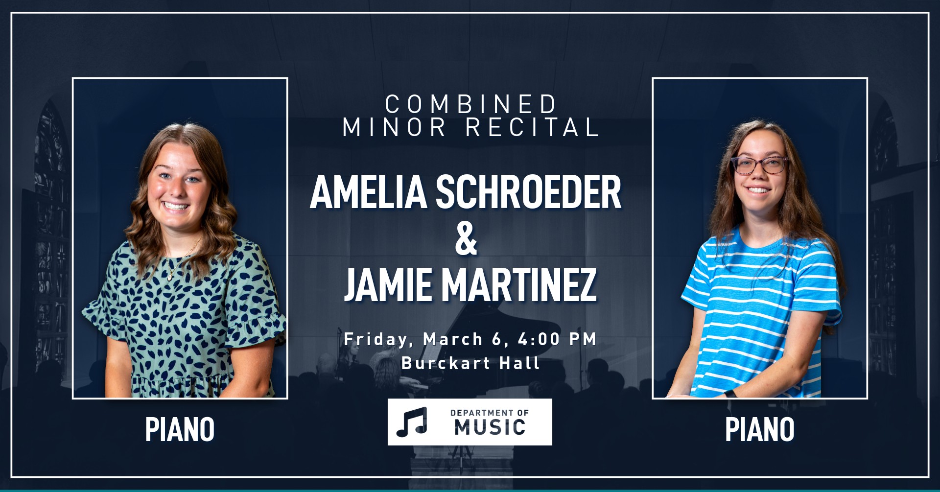 Combined Recital of Amelia Schroeder and Jamie Martinez