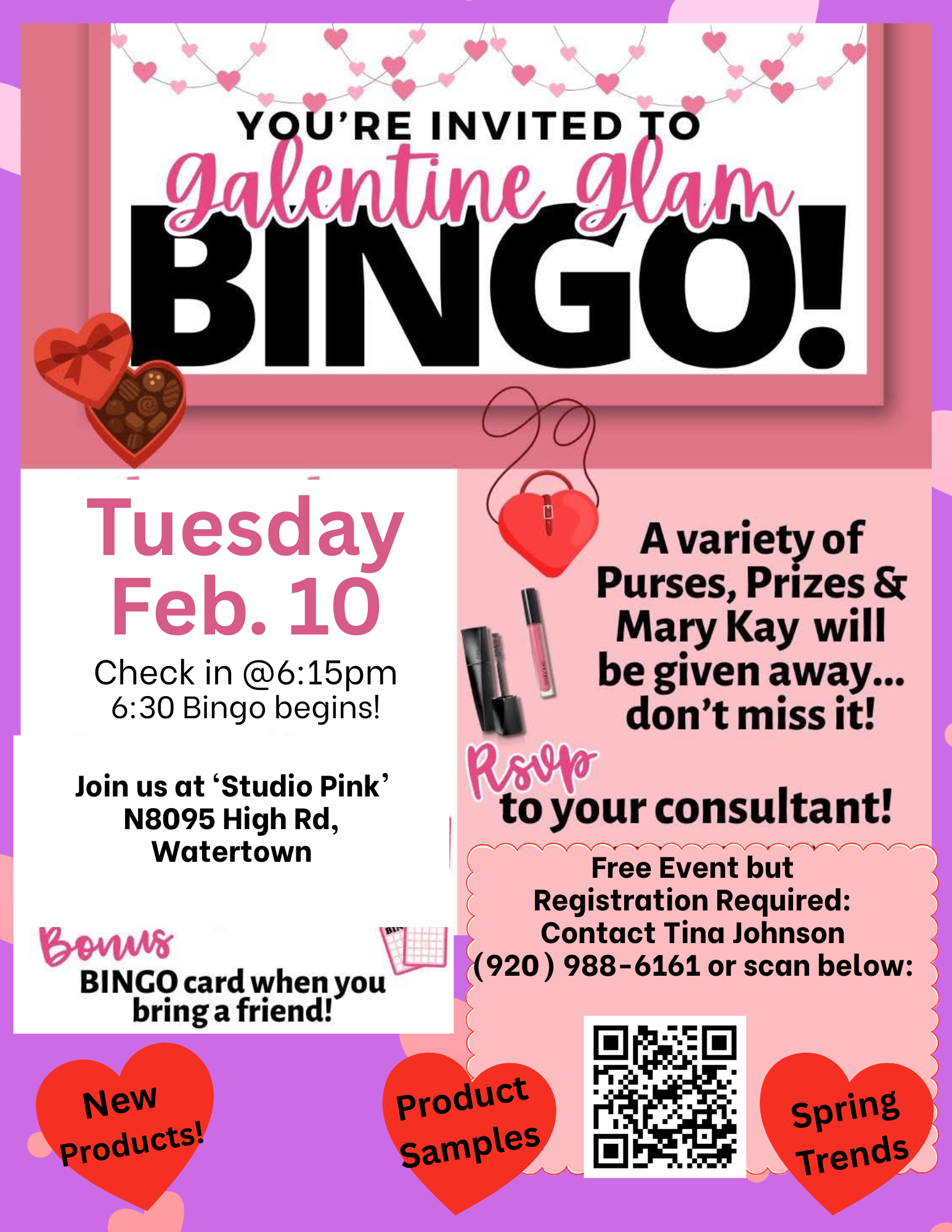 Galentine's Glam Bingo