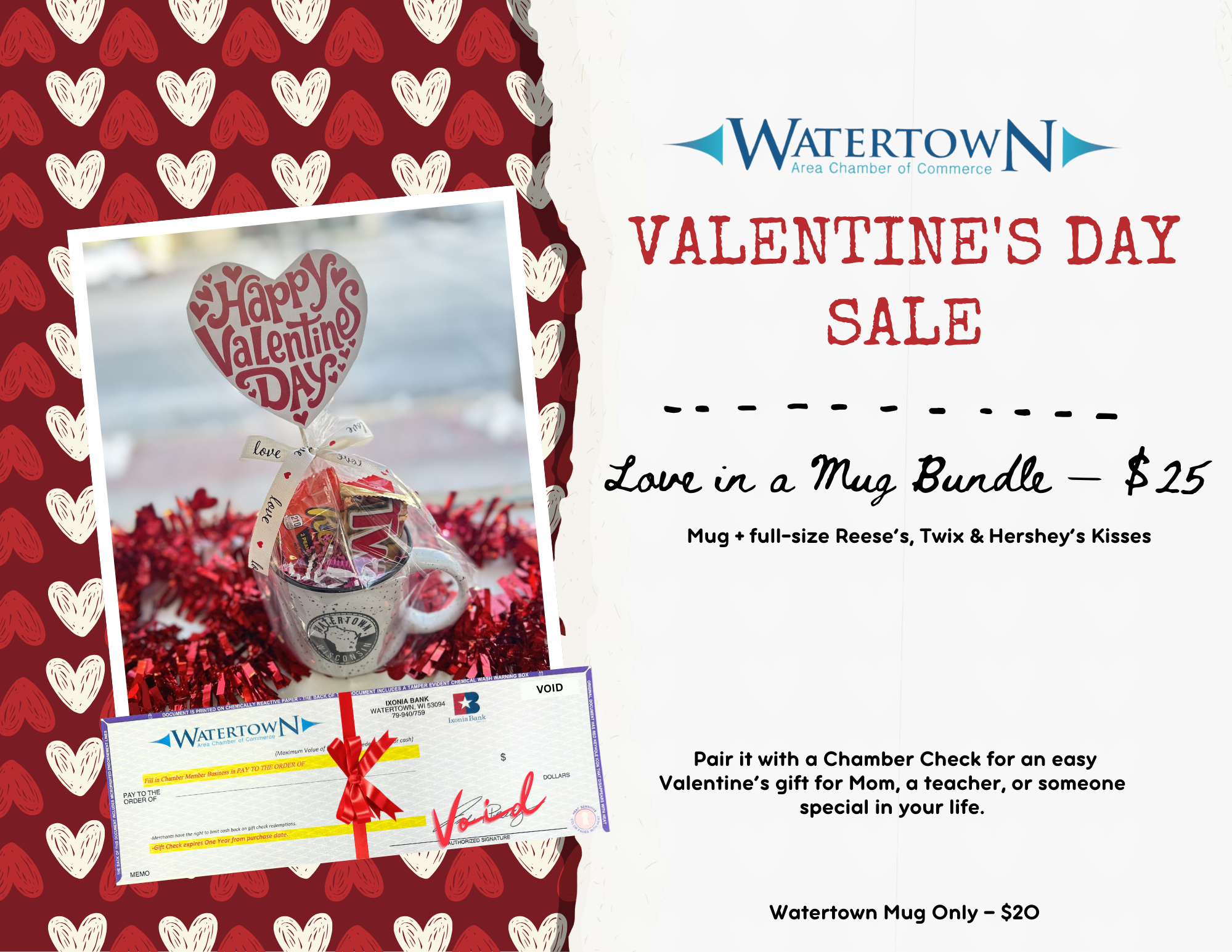 Watertown Area Mug & Chamber Check Sale