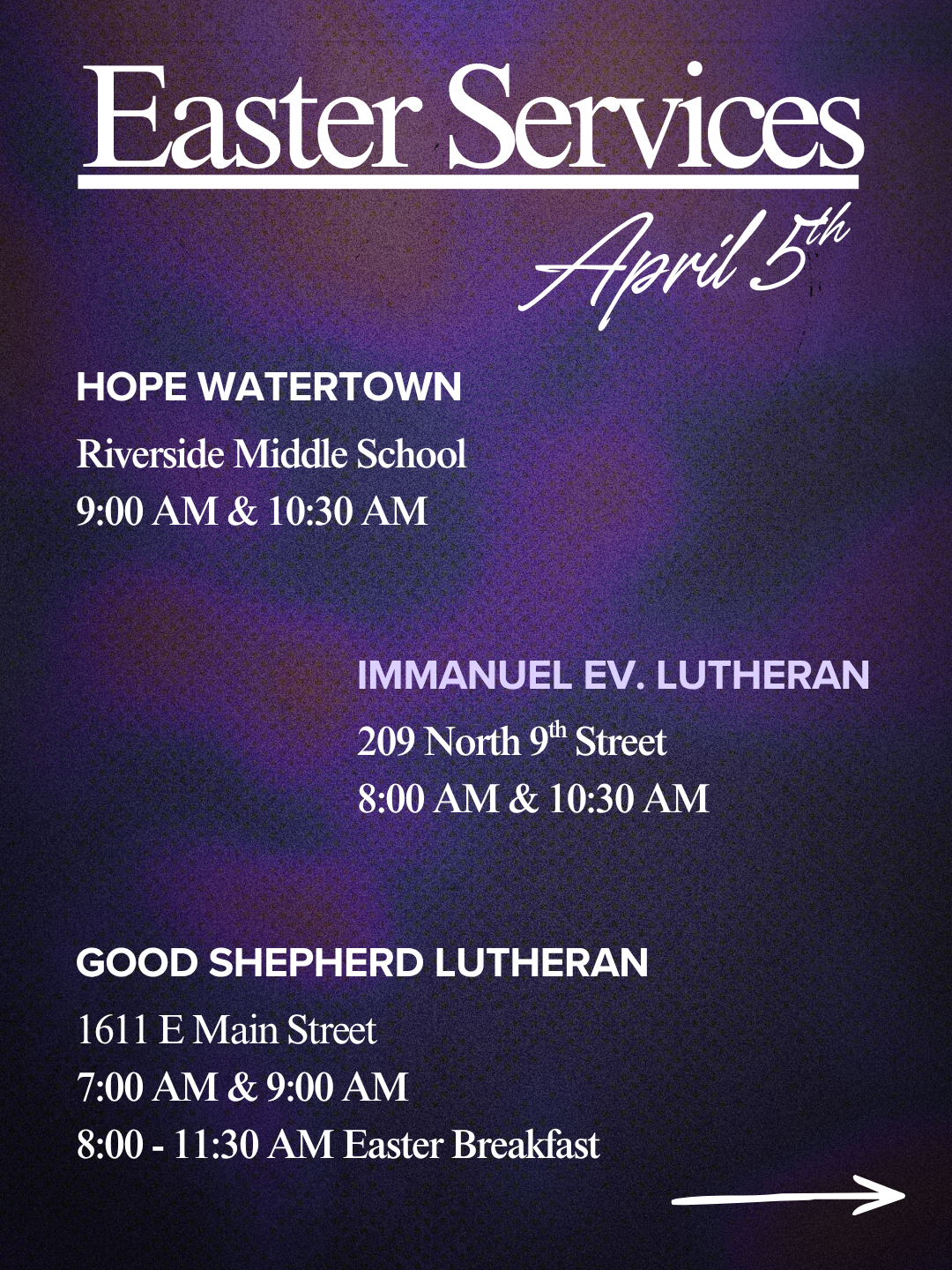 Easter Services