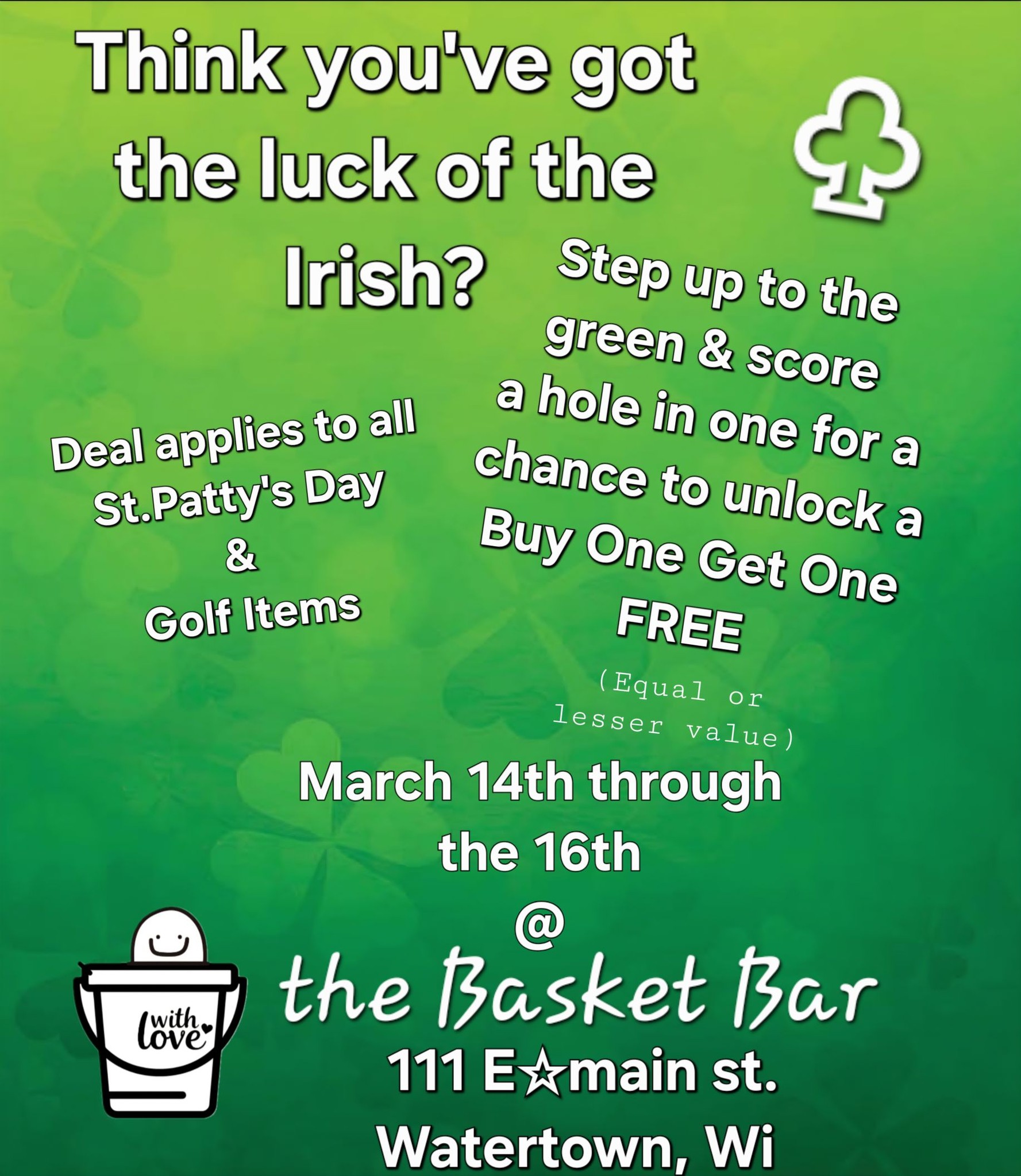 Luck of the Irish Bingo
