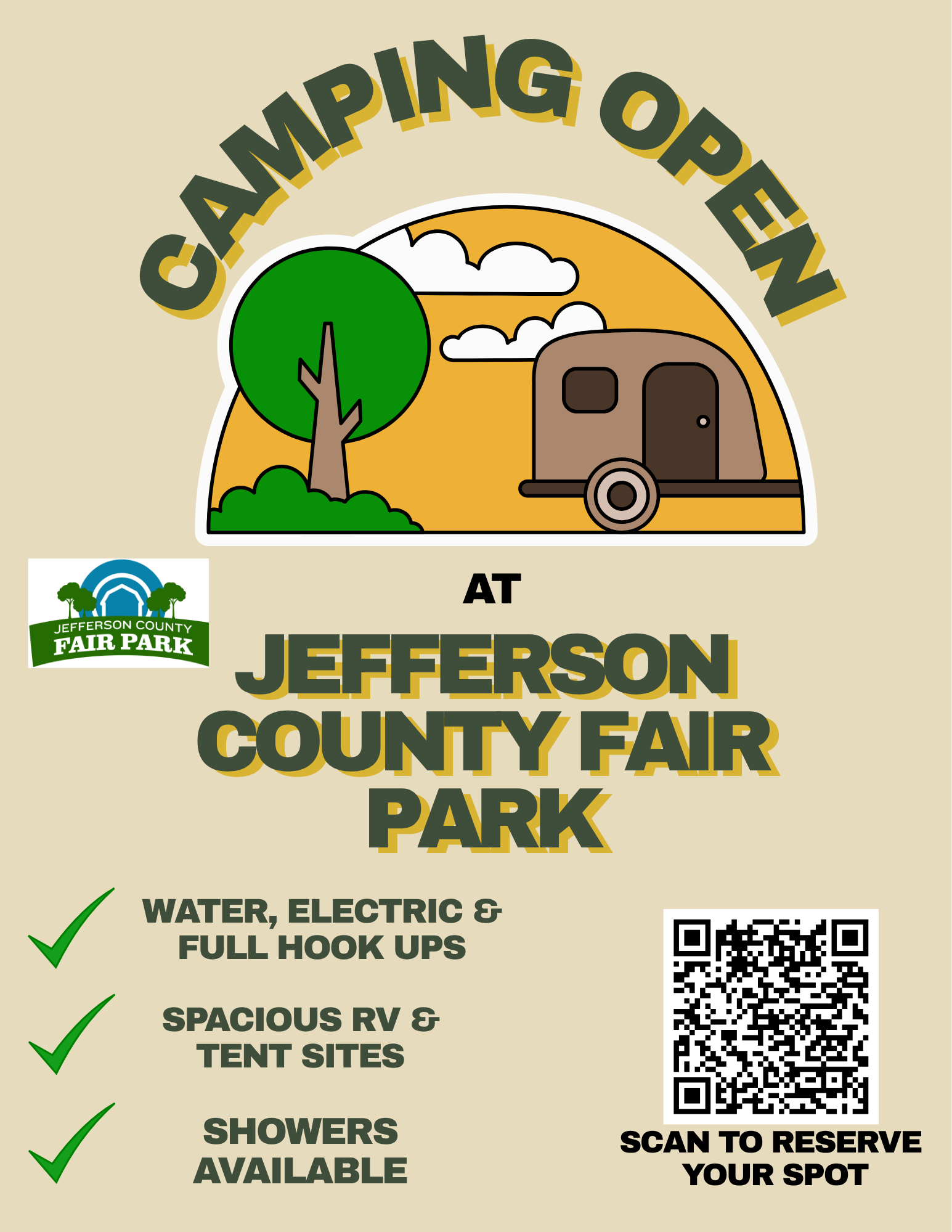 JC Fair Park Camping Now Open
