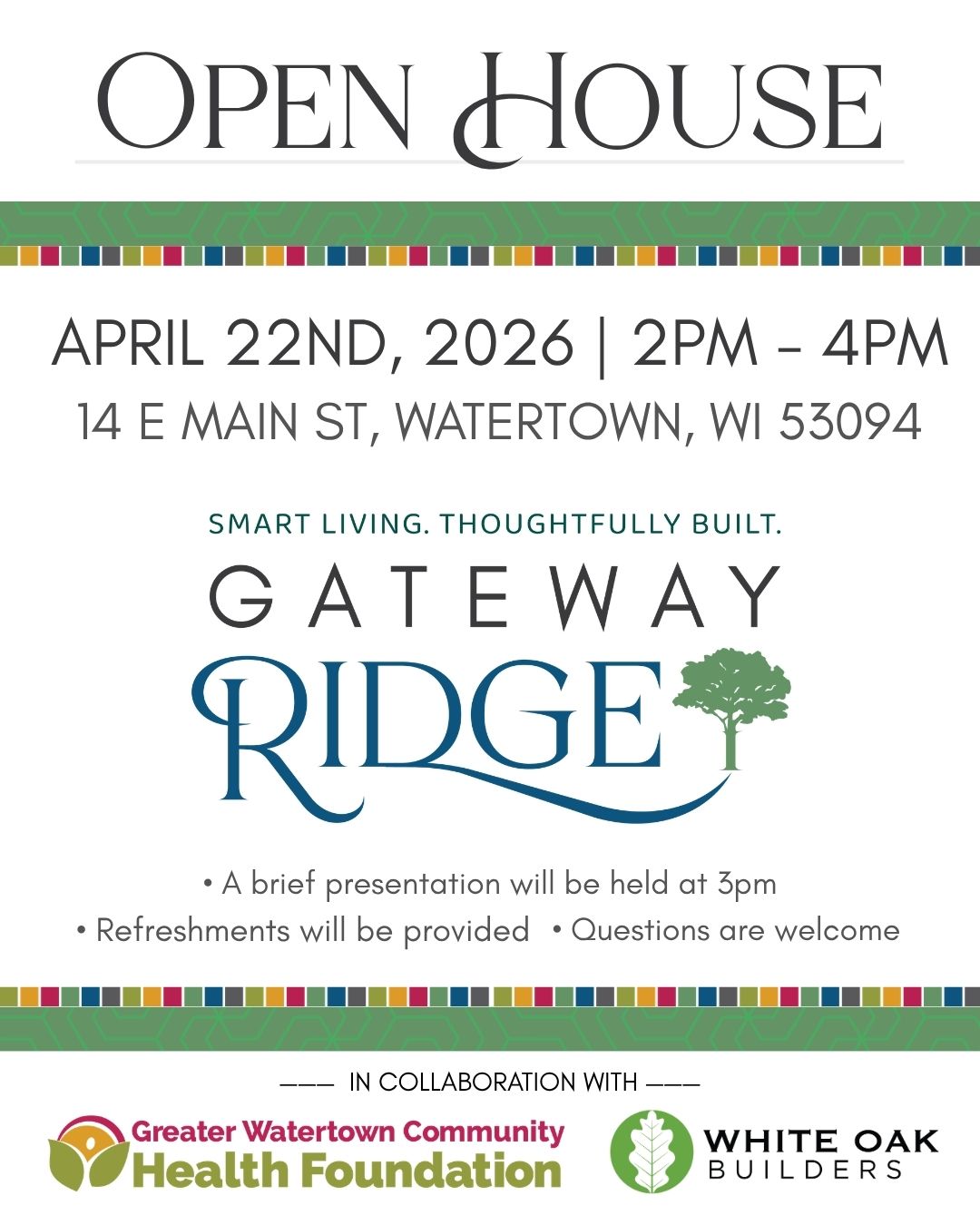 Gateway Ridge Open House