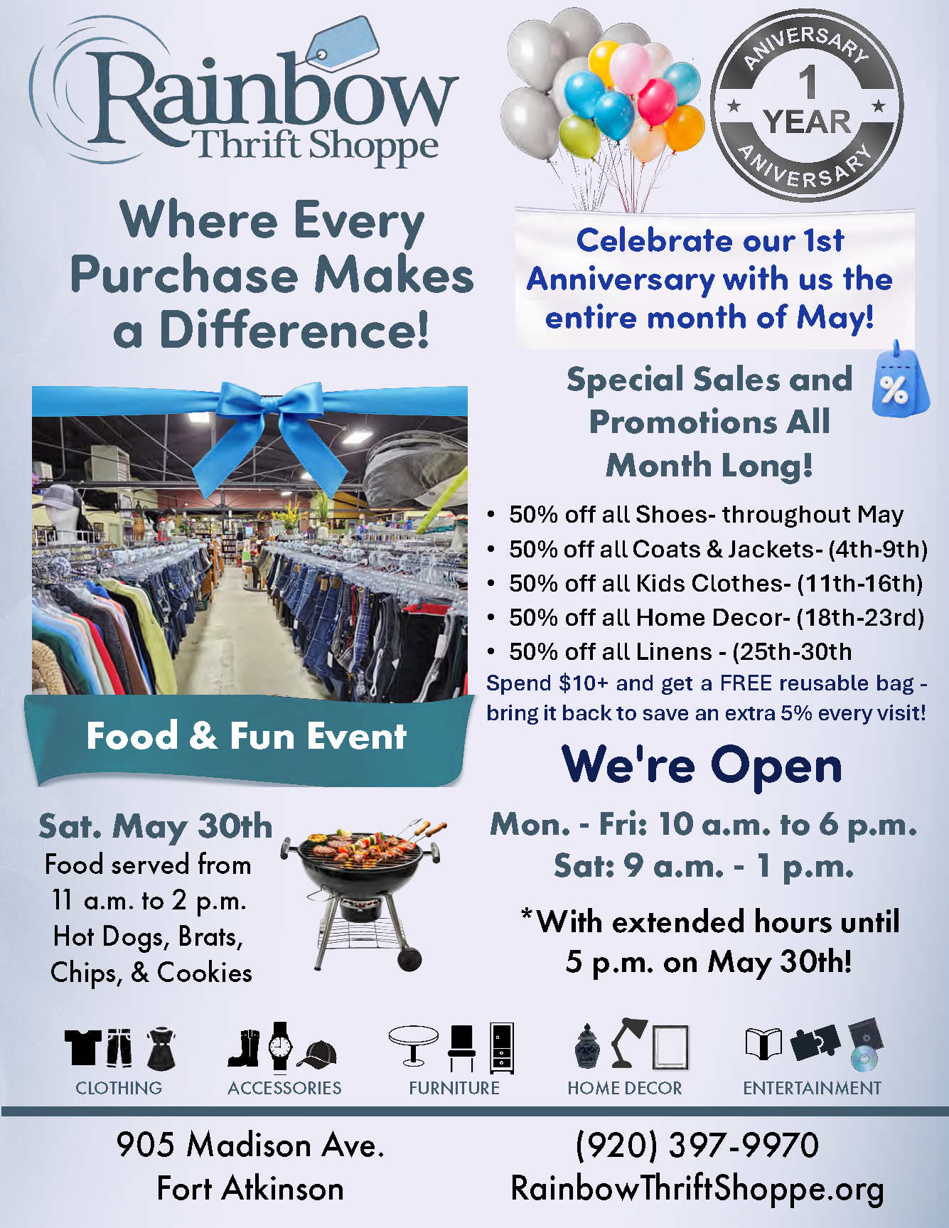 Rainbow Thrift Shoppe Food & Fun Event
