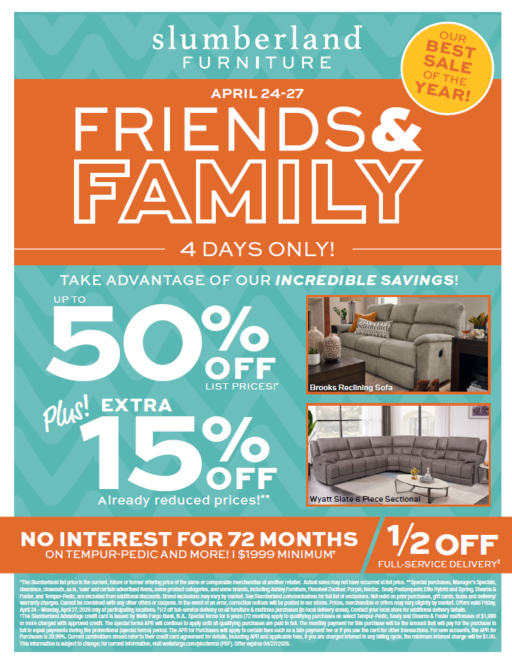 Friends & Family Sale