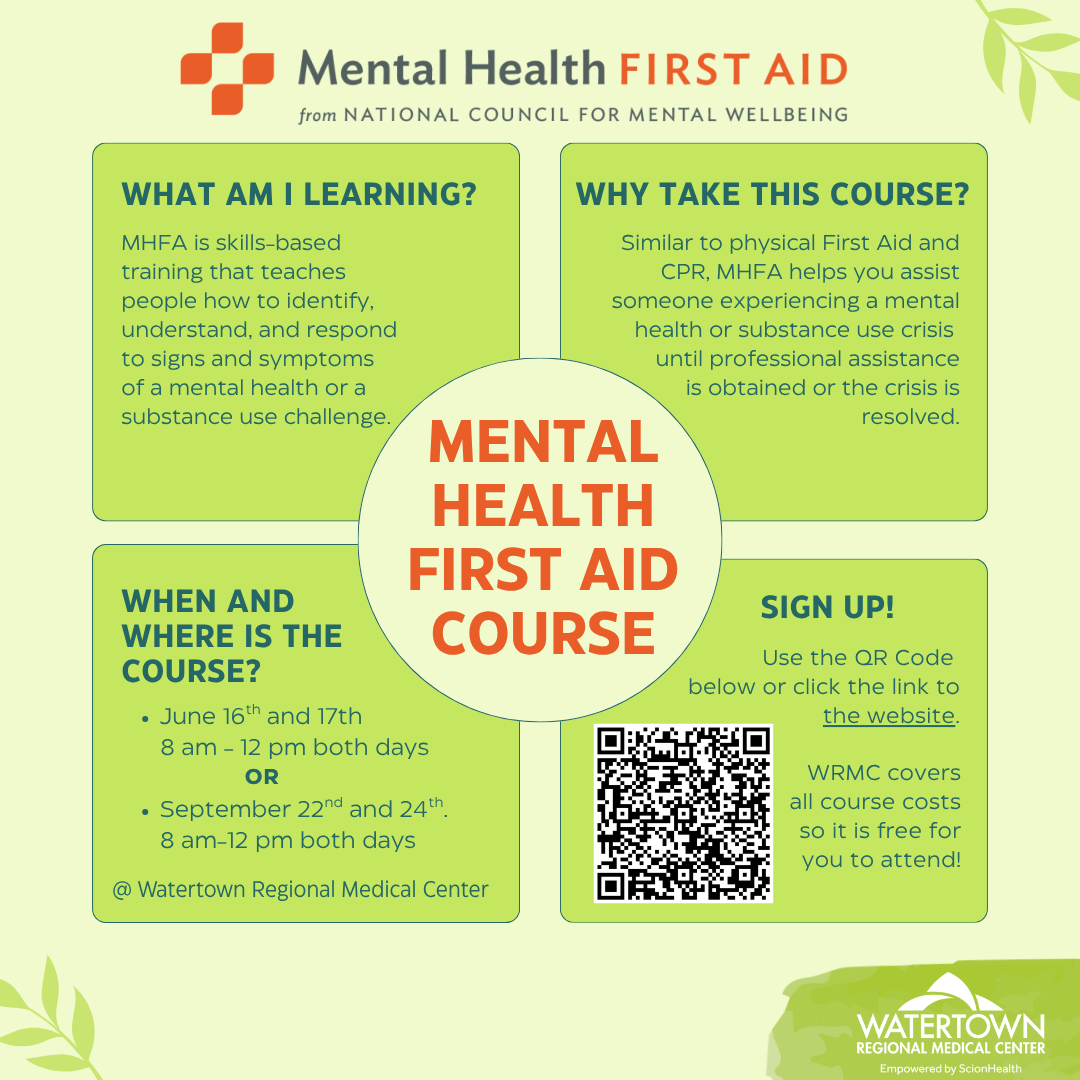 June Mental Health First Aid Course