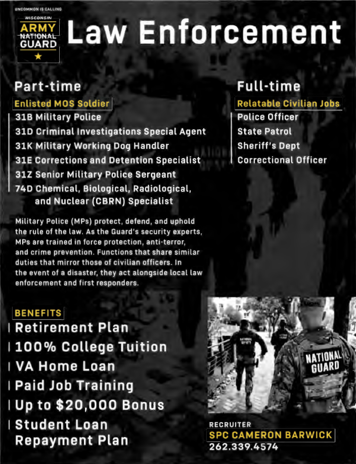 Hiring Fair WI Army National Guard