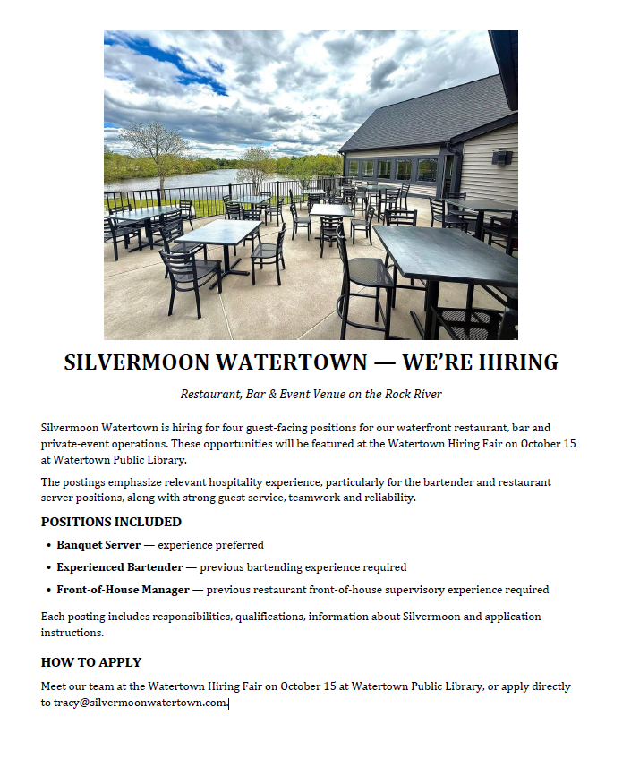 Silver Moon Watertown Hiring Fair