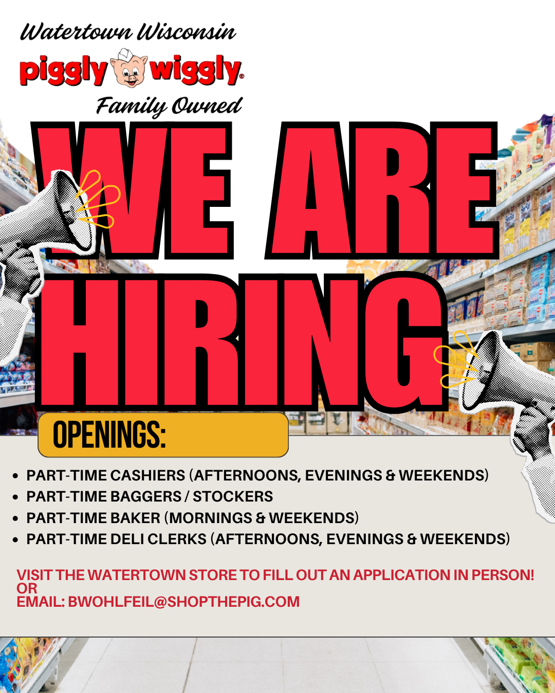 Hiring Fair: Piggly Wiggly
